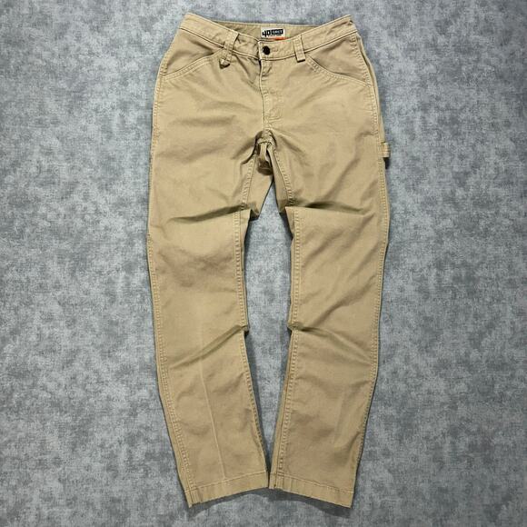 Duluth Trading Co Pants - Duluth Trading 40 Grit Flex Canvas tan utility workwear carpenter pants wms 2